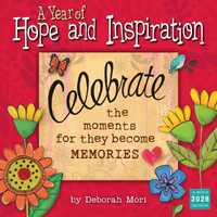 2026 Calendar A Year of Hope and Inspiration 16-Month Square Wall, Sellers S43554