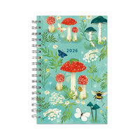 2026 16-Month Planner Designer Essentials: Mushroom Garden Monthly/Weekly, Sellers S44063