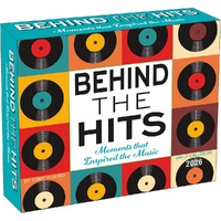 2026 Calendar Behind The Hits Day-to-Day Boxed, Sellers S44407