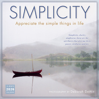 2027 16-Month Calendar Simplicity Deborah DeWit Square Wall, Sellers S61503