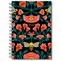 2027 16-Month Planner Design Essentials: Garden Bees Desk Monthly/Weekly, Sellers S62005