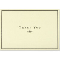 Peter Pauper Press Thank You Notes Black And Cream, Cards with Envelopes Set