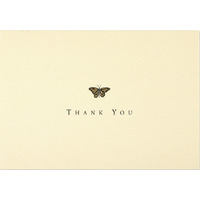 Peter Pauper Press Boxed Thank you Note Cards - Gold Butterfly 591083