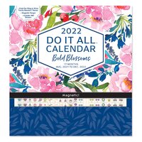 2022 Calendar Bold Blossoms Do It All Wall, Orange Circle Studio