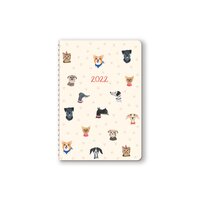 2022 Diary Doggone Cute On-Time Weekly Planner, Orange Circle Studio