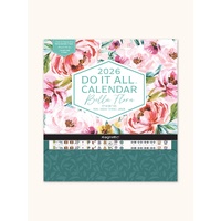 2026 17-Month Calendar Orange Circle Do-It-All 305x325mm Magnetic Wall Bella Flora, ACCO 26076