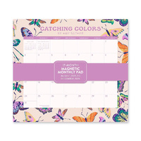 2026 17-Month Calendar Orange Circle Monthly Pad 244x216mm Magnetic Wall Catching Colours, ACCO 26128
