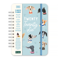 2026 17-Month Planner Orange Circle Do-It-All A5 Week to View Doggone Cute, ACCO 26335