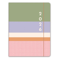2026 17-Month Planner Orange Circle Just Right 191x248mm Month to View Colour Block, ACCO 26351