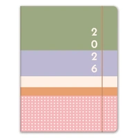 2026 17-Month Planner Orange Circle Just Right 191x248mm Month to View Colour Block, ACCO 26351