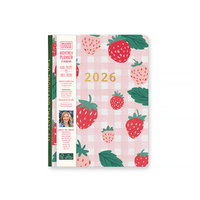 2026 17-Month Planner Orange Circle Good Day 140x196mm Month to View Strawberry Love, ACCO 26514