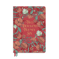 2026 17-Month Planner Orange Circle Clara Cloth Bound 152x216mm Monthly/Weekly Age of Romance, ACCO 26550