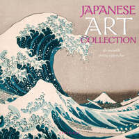 2024 Calendar Japanese Art Collection 16-Month Square Wall Graphique de France.