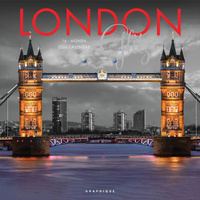 2026 Calendar London Glitz 16-Month Square Wall, Graphique de France GF44421