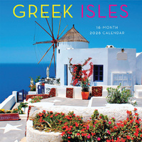 2026 Calendar Greek Isles 16-Month Square Wall, Graphique de France GF44445