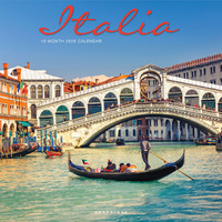 2026 Calendar Italia 16-Month Square Wall, Graphique de France GF44575