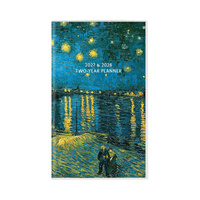 2027-2028 2-Year Planner Diary van Gogh Pocket Month to View, Graphique GF45633
