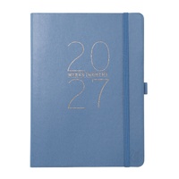 2026-2027 18-Month Planner Apollo Collection 15x20cm Monthly/Weekly Blue Vegan Leather, Graphique GF46548