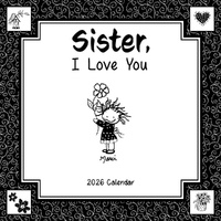 2026 Calendar Sister I Love You Square Wall, Blue Mountain Arts CA5378