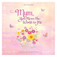 2027 Calendar Blue Mountain Arts Mum You Mean The World To Me Square Wall, CA5743