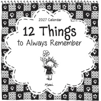 2027 Calendar Blue Mountain Arts 12 Things to Remember Mini Wall, CA5859