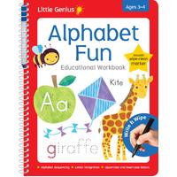 Little Genius: Write & Wipe - Alphabet Fun Educational Workbook Ages 3-4