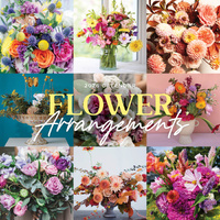2026 Calendar Flower Arrangements Square Wall Paper Pocket CPB28