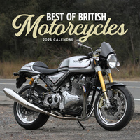2026 Calendar Best Of British Motorcycles Square Wall Paper Pocket CSB4