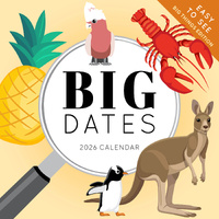 2026 Calendar Big Dates Australia's Biggest Things Square Wall Paper Pocket CPB25