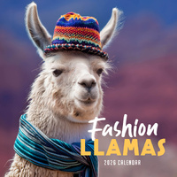 2026 Calendar Fashion Llamas Square Wall Paper Pocket CPB14