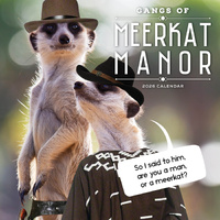 2026 Calendar Gangs Of Meerkat Manor Square Wall Paper Pocket CAB17