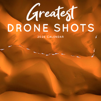 2026 Calendar Greatest Drone Shots Square Wall Paper Pocket CPB13