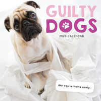 2026 Calendar Guilty Dogs Square Wall Paper Pocket CAB36