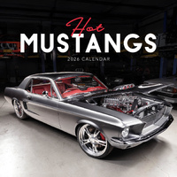 2026 Calendar Hot Mustangs Square Wall Paper Pocket CSB9