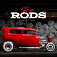 2026 Calendar Hot Rods Square Wall Paper Pocket CSB18