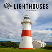 2026 Calendar Our Australia Lighthouses Square Wall Paper Pocket COB17