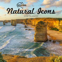 2026 Calendar Our Australia Natural Icons Square Wall Paper Pocket COB20