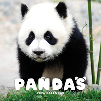 2026 Calendar Pandas Square Wall Paper Pocket CAB04
