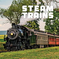 2026 Calendar Steam Trains Square Wall Paper Pocket CSB13