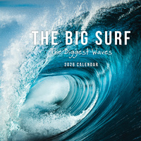 2026 Calendar The Big Surf The Biggest Waves Square Wall Paper Pocket CSB15