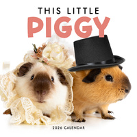 2026 Calendar This Little Piggy Square Wall Paper Pocket CPB20