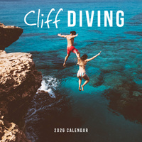 2026 Calendar Cliff Diving Square Wall Paper Pocket CDB40