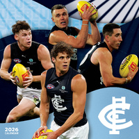 2026 Calendar AFL Carlton Blues Square Wall Paper Pocket CAFB9