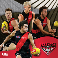 2026 Calendar AFL Essendon Bombers Square Wall Paper Pocket CAFB8