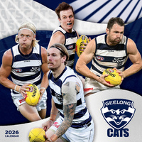 2026 Calendar AFL Geelong Cats Square Wall Paper Pocket CAFB7