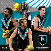 2026 Calendar AFL Port Adelaide Power Square Wall Paper Pocket CAFB2