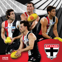 2026 Calendar AFL St Kilda Saints Square Wall Paper Pocket CAFB15