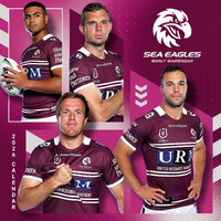 2026 Calendar NRL Manly Waringah Sea Eagles Square Wall Paper Pocket CNRB6