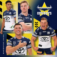 2026 Calendar NRL North Queensland Cowboys Square Wall Paper Pocket CNRB9