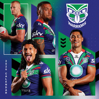 2026 Calendar NRL New Zealand Warriors Square Wall Paper Pocket CNRB10